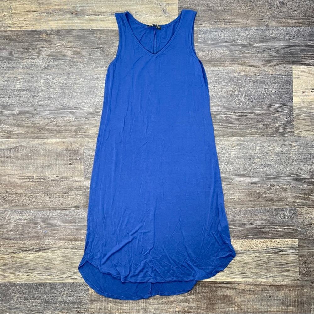 Shop Basic Sleeveless Blue Midi Dress size small S B134